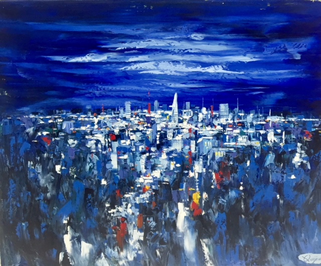 Tranh Sơn Dầu Phố Hiện Đại